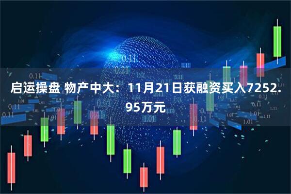 启运操盘 物产中大：11月21日获融资买入7252.95万元