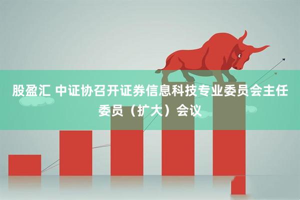 股盈汇 中证协召开证券信息科技专业委员会主任委员（扩大）会议